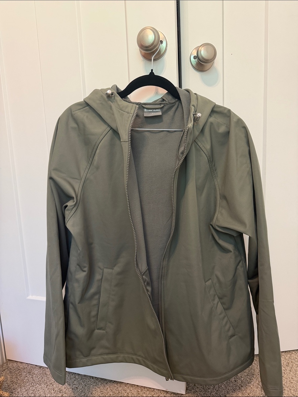 32 Degrees Olive Hooded Utility Softshell Jacket